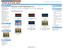 Tablet Screenshot of fallsflag.com